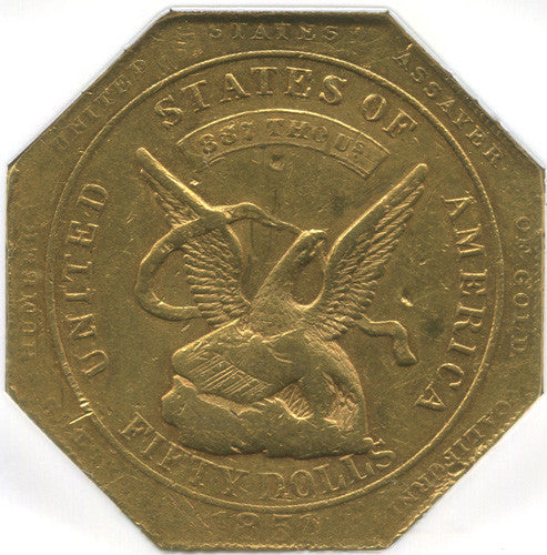 Coin Stories - The 1851 Augustus Humbert $50 Gold Ingot Slug