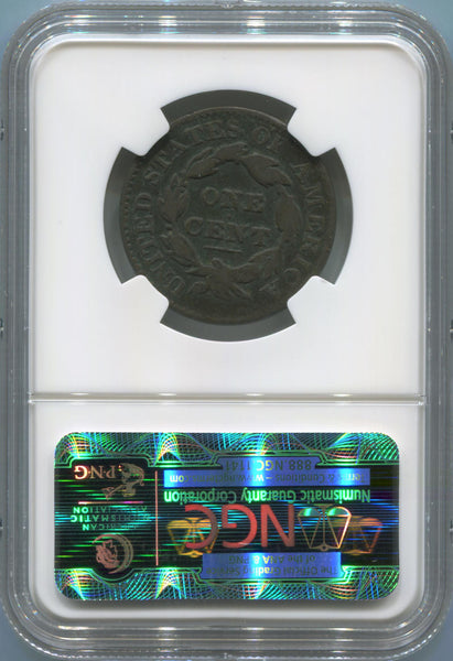 1827 Coronet Head Large Cent, NGC Fine Details Image 2