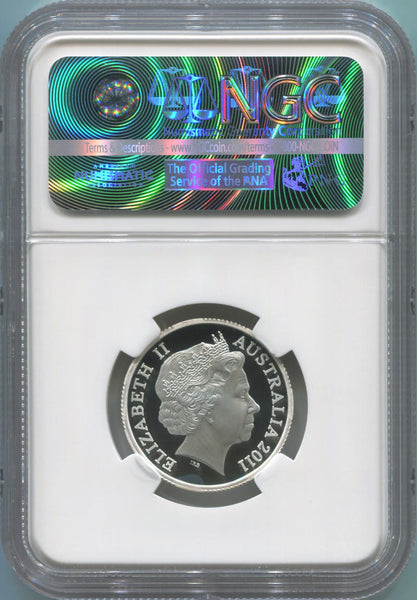 2011 C Australia Ram's Head. NGC PF70 Ultra Cameo. Perfect Grade Image 2