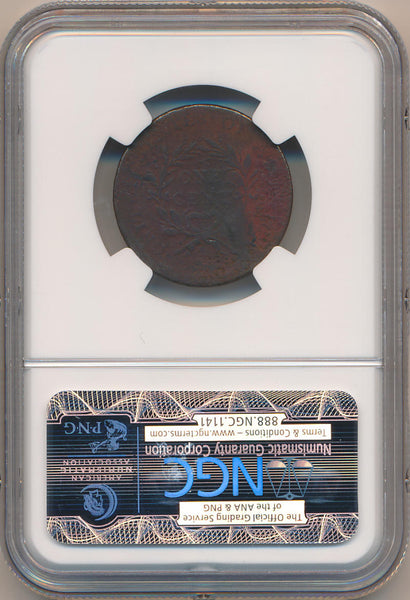 1793 Wreath Cent. Vine & Bars. S-9 NGC VG Details Image 4