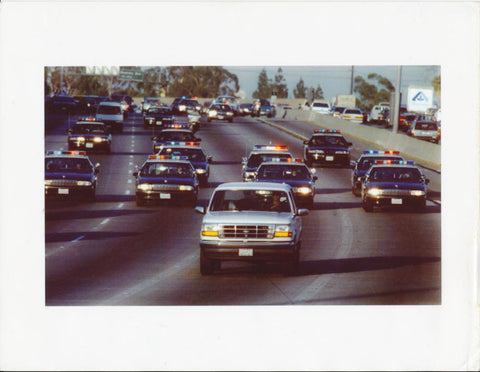 O.J. Simpson Original Police Chase Photo. 8.5x11 PSA Type 3 Image 1