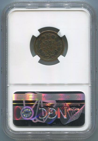 1861-65 Civil War Token. The Federal Union. NGC AU Details Image 2