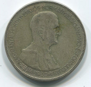 1930 Hungary 5 Pengo. Raw Image 1