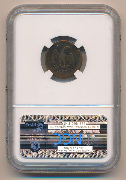 1863 Milwaukee Wi J Scheidhauer Token. NGC Fine Details Image 2