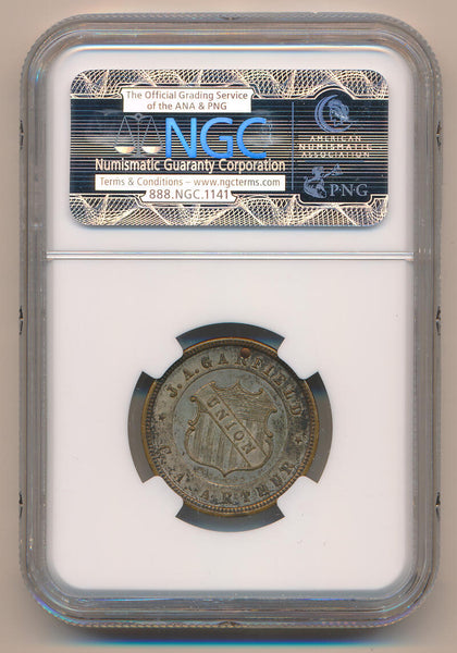 1880 Campaign Dewitt JG James Garfield. NGC AU55 Image 2