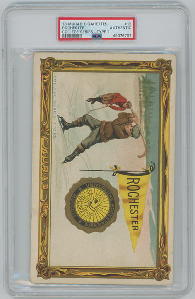 1910-11 ROCHESTER #12 T6 Murad Tobacco Premium Large College Series Type 1 PSA  Image 1