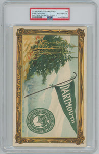 1910-11 DARTMOUTH #6 T6 Murad Tobacco Premium Large College Series Type 1 PSA  Image 1