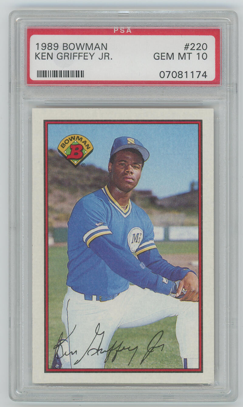 1989 Bowman Ken Griffey Jr. #220. PSA 10 Gem Mint Image 1