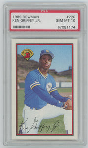 1989 Bowman Ken Griffey Jr. #220. PSA 10 Gem Mint Image 1