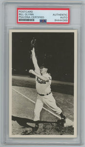 1954 Bill Glynn Signed Autograph Photo Postcard. PSA Image 1