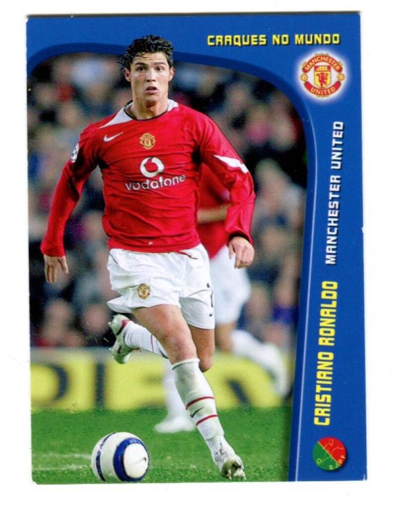 2005/06 Cristiano Ronaldo Man Utd Panini Mega Craques #107 Card Image 1