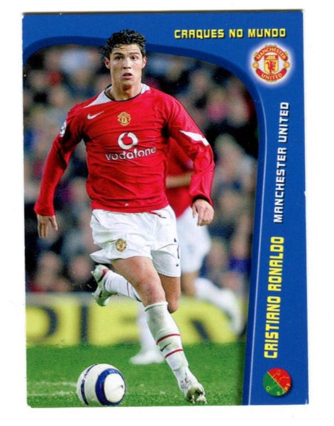 2005/06 Cristiano Ronaldo Man Utd Panini Mega Craques #107 Card Image 1