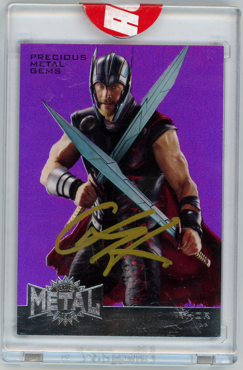 Marvel Thor Chris Hemsworth Signed Upper Deck. PMG Ace Auto. JSA Image 1