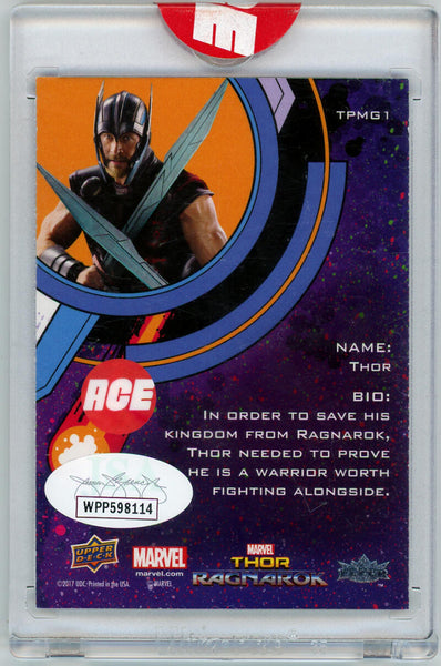 Marvel Thor Chris Hemsworth Signed Upper Deck. PMG Ace Auto. JSA Image 2