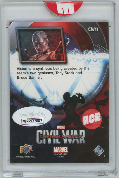 Marvel Vision Paul Bettany Signed Upper Deck. PMG Ace Auto. JSA Image 2