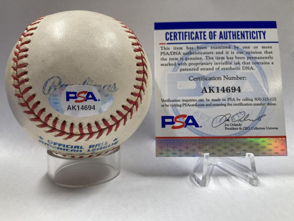 Joe and Frank Torre Dual Signed Baseball. PSA Image 4