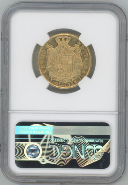 1814 M Italy 40 Lire. Kingdom of Napoleon. NGC AU55 Image 2