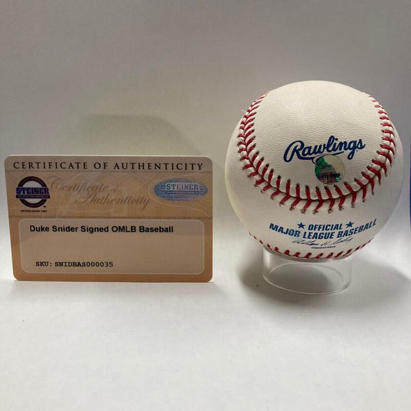 Duke Snider Signed Baseball. Steiner Image 4