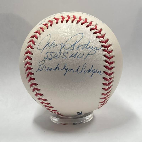 Don Larsen, Dusty Rhodes and Johnny Podres Signed "WS MVP" Baseball. JSA Image 3