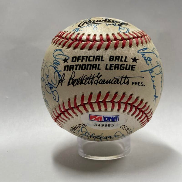 1987 St. Louis Cardinals Team Signed N.L. Champions Baseball. Auto PSA Image 5