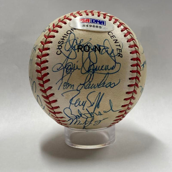 1987 St. Louis Cardinals Team Signed N.L. Champions Baseball. Auto PSA Image 6