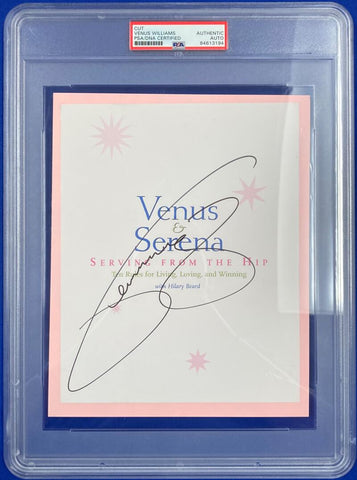 Venus Williams Signed Autograph. Auto PSA Image 1