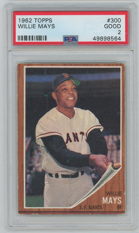 Willie Mays 1962 Topps #300. PSA 2 Image 1