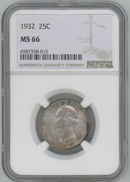 1932 Washington Quarter. NGC MS66 Image 1