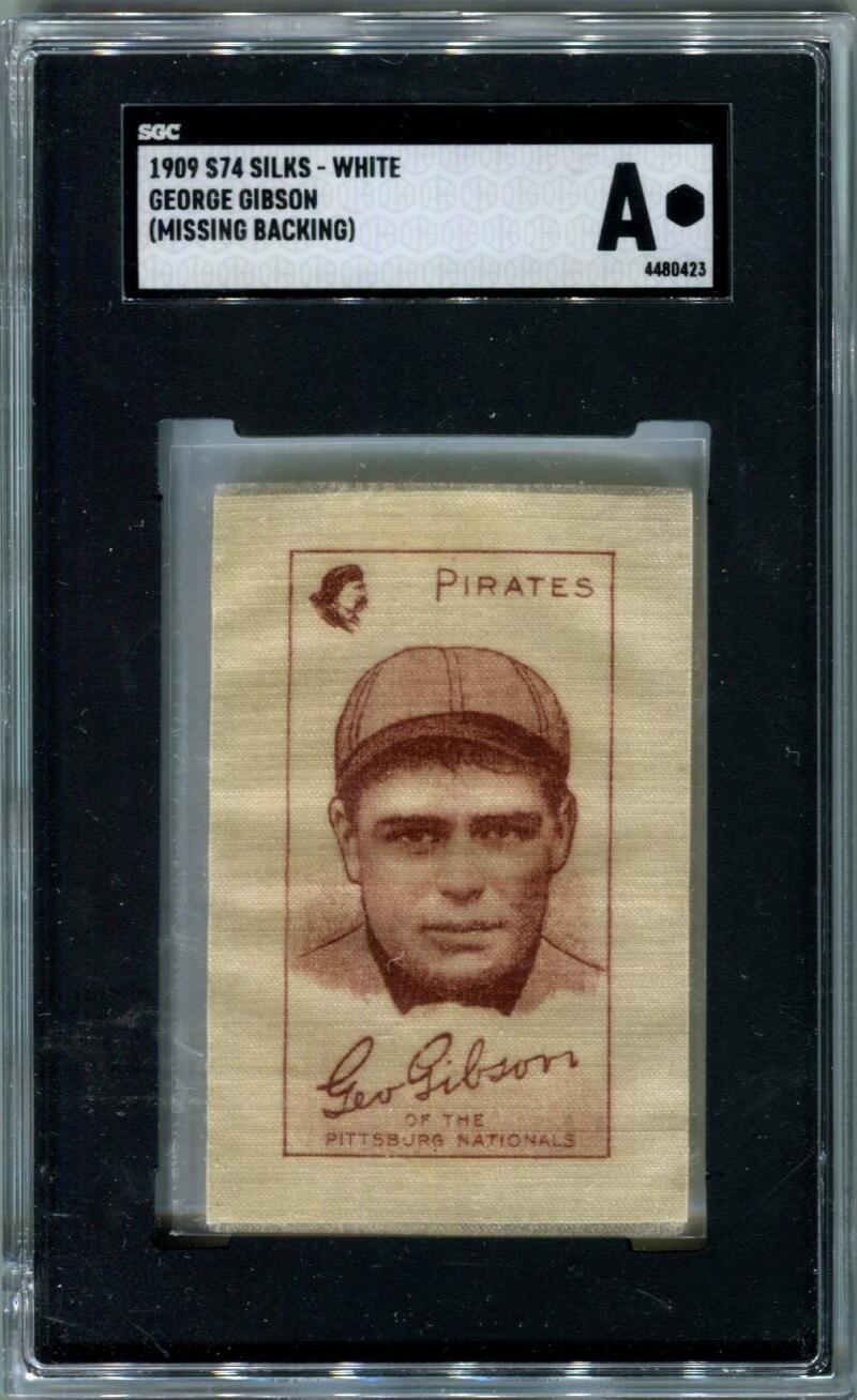 1909 S74 Silks - White George Gibson Card. SGC Image 1