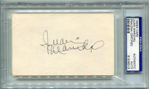 Juan Marichal Signed Cut Card. Auto PSA CS Image 1