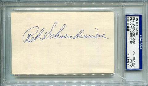 Red Schoendienst Signed Cut Card. Auto PSA CS Image 1