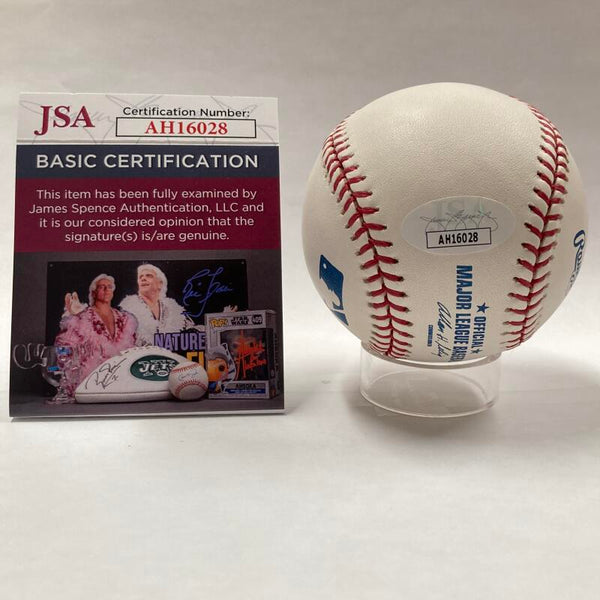 Carl "Demonte" Crawford Single Signed Baseball. Auto JSA Image 3