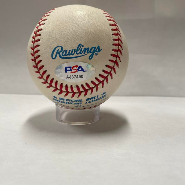 Bob Lemon Single Signed Baseball, Official Major League. PSA Image 3