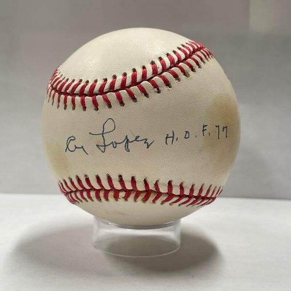 AL Lopez Single Signed Baseball, Official Major League. PSA Image 3