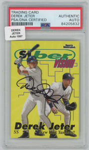 Derek Jeter Trading Card. Autograph. PSA Authentic. Image 1