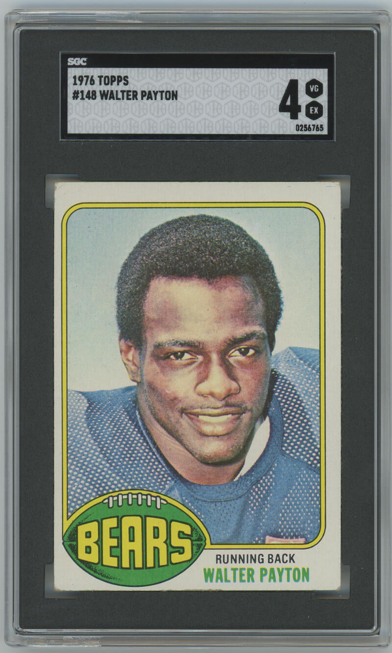 1976 Topps Walter Payton #148. SGC 4 Rookie! Image 1