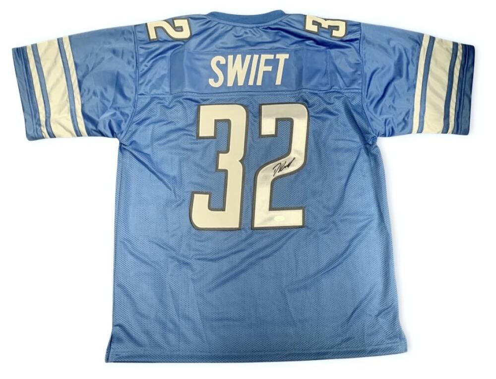 D'Andre Swift Signed Detroit Lions Jersey. Auto JSA Image 1