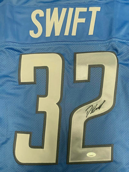 D'Andre Swift Signed Detroit Lions Jersey. Auto JSA Image 3