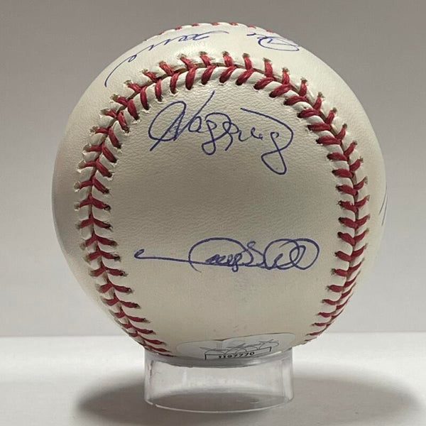 2004 Yankees Multiple Signed Baseball. Auto JSA Image 5