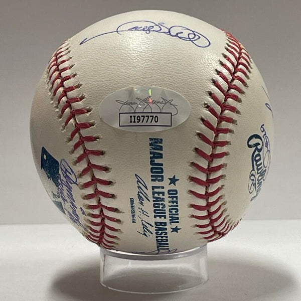 2004 Yankees Multiple Signed Baseball. Auto JSA Image 6