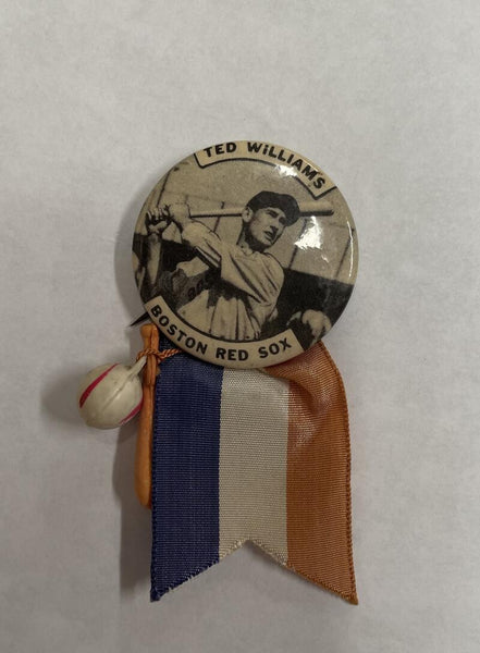 1950s Rare Large-Sized Ted Williams Pinback.  Image 1