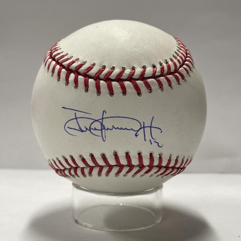 Juan Lagares Single Signed Baseball. Auto Fanatics, Steiner MLB Auth  Image 1