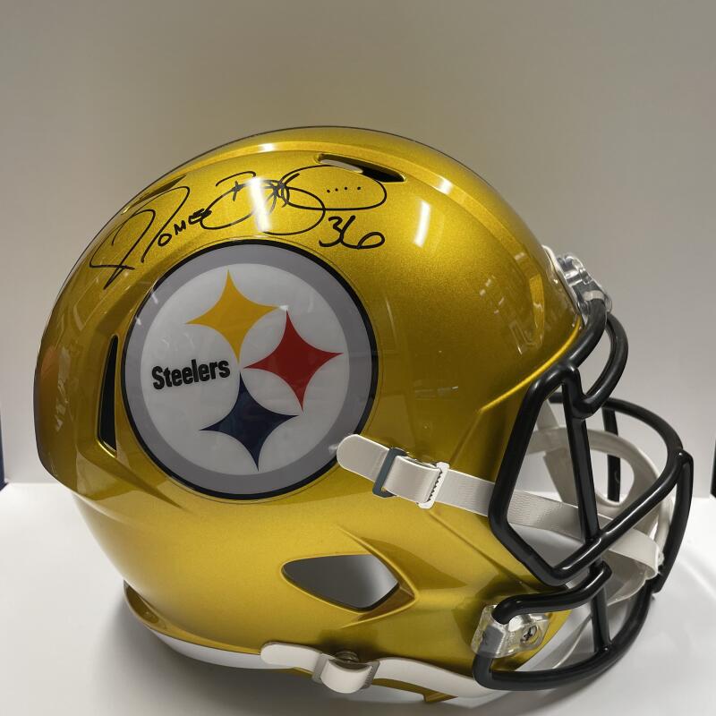 Jerome Bettis Single-Signed NFL Helmet. Auto Beckett Image 1