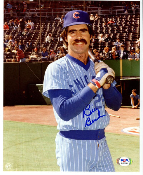 Bill Buckner Single-Signed Photograph. Auto PSA Image 1