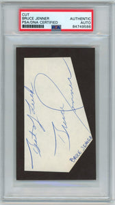 Bruce Jenner Signed Autograph Cut. Auto PSA/DNA Image 1