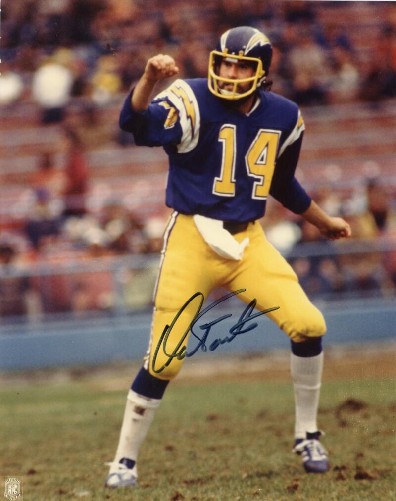 Dan Fouts Single-Signed Photograph. Auto PSA Image 1