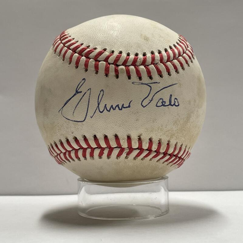 Elmer Val Single Signed Baseball. Auto PSA/DNA Image 1