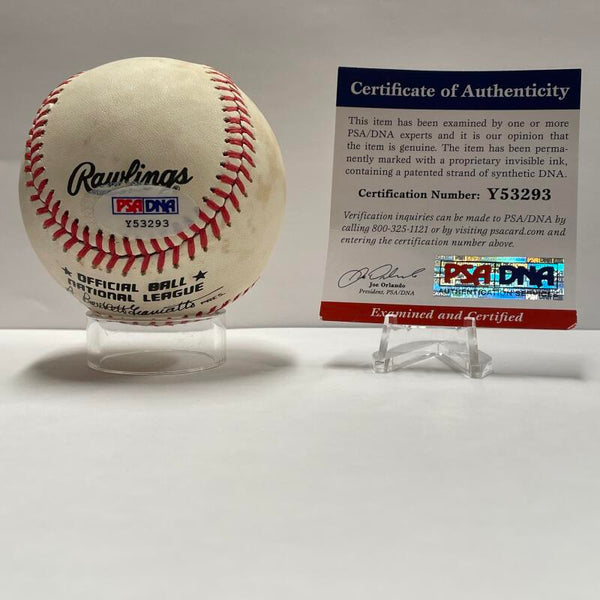 Elmer Val Single Signed Baseball. Auto PSA/DNA Image 4