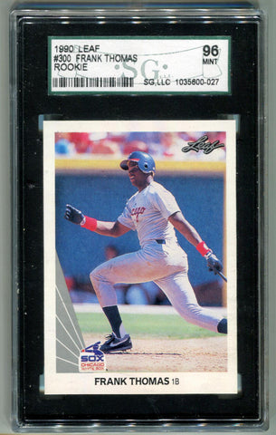 1990 Leaf Frank Thomas #300. Rookie! SGC 9 Image 1