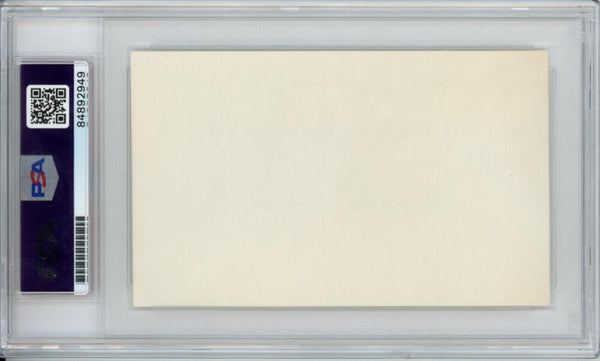 George Kelly Signed Index Card. PSA Authentic.(jm) Image 2